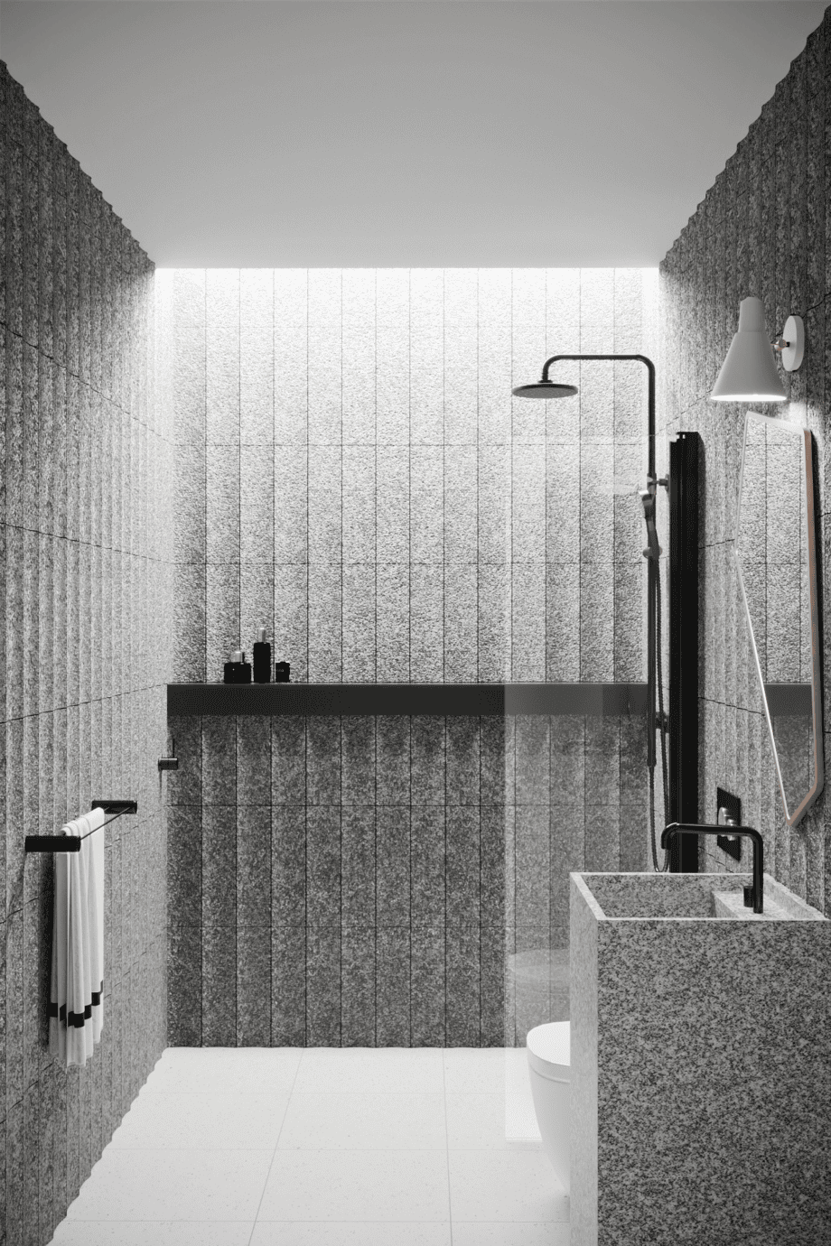 Hinged shower door Hietakari Infinia 212, black frame, clear glass Hinged shower door Hietakari Infinia 212 – 5