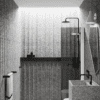 Hinged shower door Hietakari Infinia 212, white frame, grey tinted glass Hinged shower door Hietakari Infinia 212, white frame, grey tinted glass