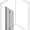 Folding shower screen Hietakari Infinia 213 – 3