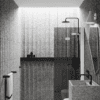Folding shower screen Hietakari Infinia 213, white frame, grey tinted glass