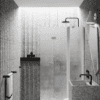 Folding shower screen with fixed part Hietakari Infinia 215, white frame, Chinchilla patterned glass Folding shower screen with fixed part Hietakari Infinia 215, white frame, Chinchilla patterned glass