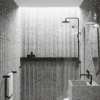 Curved fixed shower screen Hietakari Infinia 221, aluminium frame, clear glass Curved fixed shower screen Hietakari Infinia 221, aluminium frame, clear glass