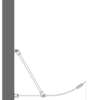 Curved fixed shower screen Hietakari Infinia 221 – dimension drawing Curved fixed shower screen Hietakari Infinia 221 – 2