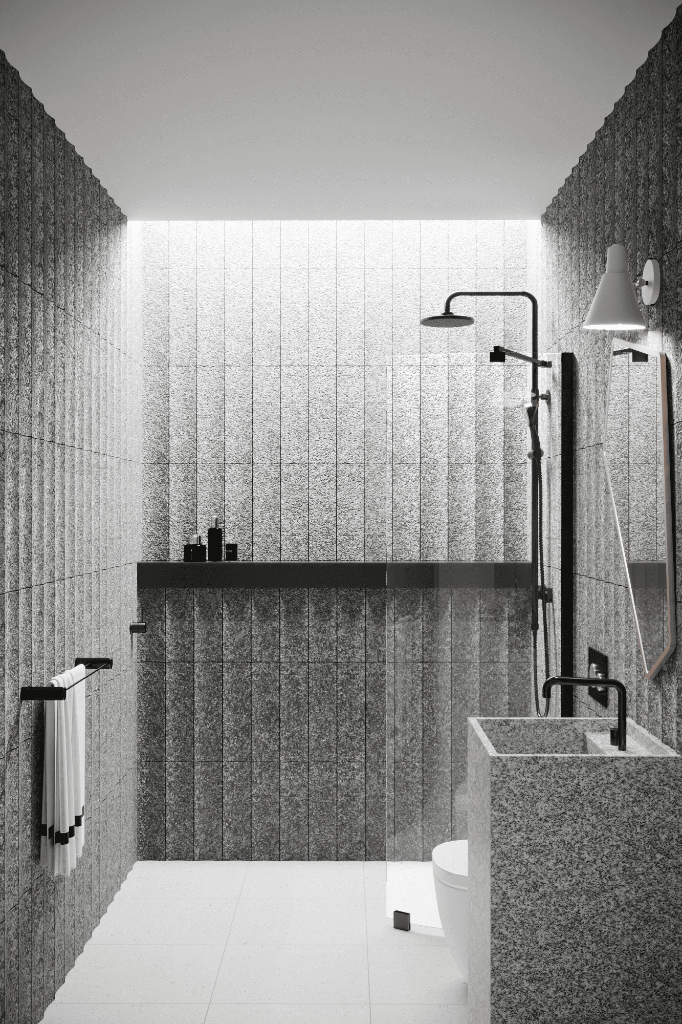Curved fixed shower screen Hietakari Infinia 221 – 5