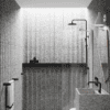 Curved fixed shower screen Hietakari Infinia 221, white frame, clear glass Curved fixed shower screen Hietakari Infinia 221, white frame, clear glass