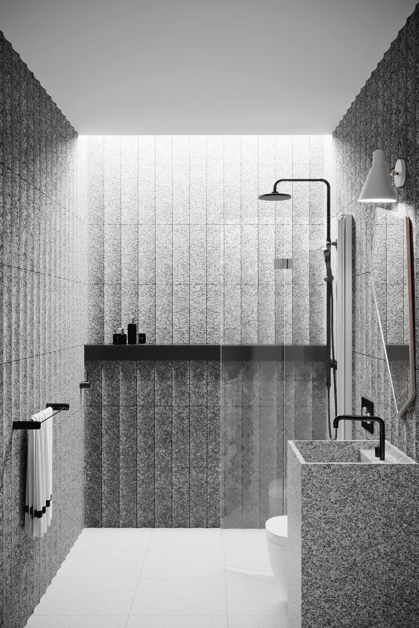 Curved folding shower screen Hietakari Infinia 223 – 4