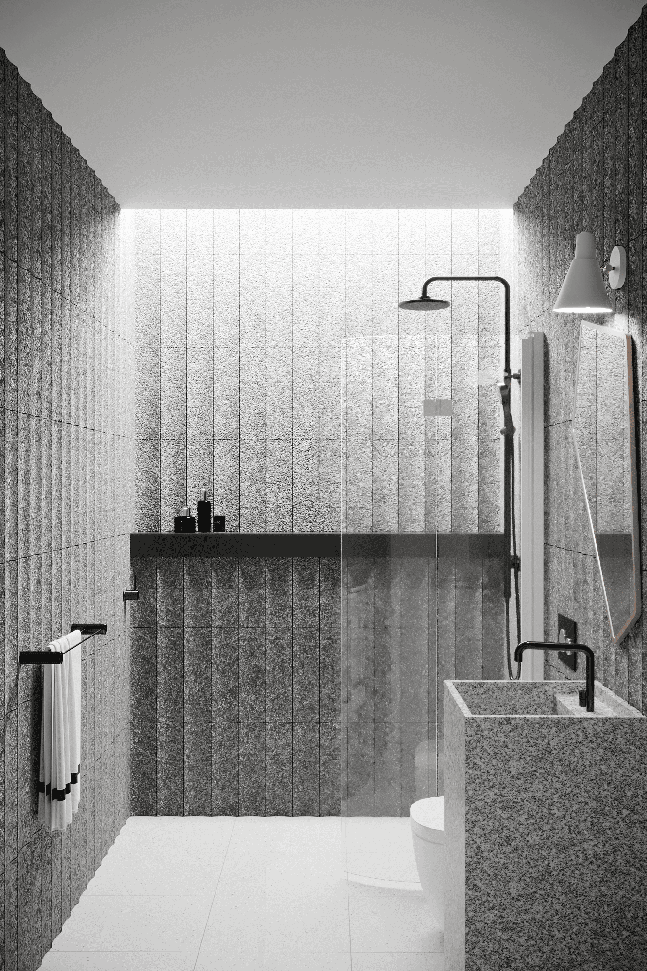 Curved folding shower screen Hietakari Infinia 223