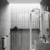 Curved hinged shower screen with fixed part Hietakari Infinia 224, white frame, clear glass Curved hinged shower screen with fixed part Hietakari Infinia 224, white frame, clear glass