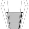 Hinged shower door with wall magnet Hietakari Infinia 233 – 3