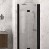Folding shower door with wall magnet Hietakari Infinia 234, black frame, clear glass Folding shower door with wall magnet Hietakari Infinia 234 – 5