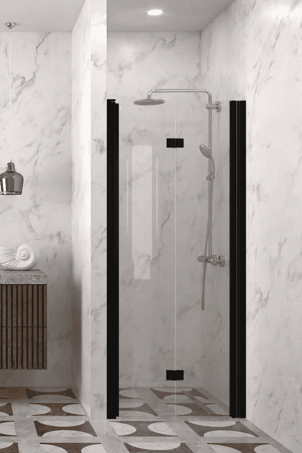 Folding shower door with wall magnet Hietakari Infinia 234 – 5