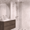 Fixed shower screen Hietakari Vetro 511, brushed fittings, super bright glass Fixed shower screen Hietakari Vetro 511, brushed fittings, super bright glass