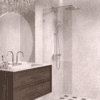 Fixed shower screen Hietakari Vetro 511, chrome fittings, clear glass Fixed shower screen Hietakari Vetro 511, chrome fittings, clear glass