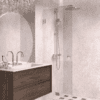 Folding shower screen Hietakari Vetro 513, chrome fittings, super bright glass Folding shower screen Hietakari Vetro 513, chrome fittings, super bright glass