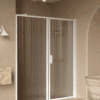 Alcove shower screen Hietakari Bläk 740 New York, Sand frame, reeded glass Alcove shower screen Hietakari Bläk 740 New York, Sand frame, reeded glass