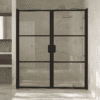 Alcove shower screen Hietakari Bläk 747 Tokyo, Mocha frame, clear glass Alcove shower screen Hietakari Bläk 747 Tokyo, hinged door + hinged door – 6