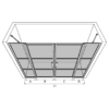 Alcove shower screen Hietakari Bläk 749 Tokyo – 3D drawing Alcove shower screen Hietakari Bläk 749 Tokyo – 3D drawing