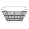Alcove shower screen Hietakari Bläk 754 Paris, hinged door with fixed part + hinged door with fixed part – 3
