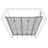 Alcove shower screen Hietakari Bläk 838 New York – 3D drawing