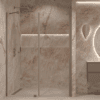 Alcove shower screen Hietakari Forma 317, Mocha frame, super bright glass Alcove shower screen Hietakari Forma 317, Mocha frame, super bright glass