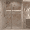 Alcove shower screen Hietakari Forma 318, aluminium frame, super bright glass Alcove shower screen Hietakari Forma 318, aluminium frame, super bright glass