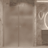 Alcove shower screen Hietakari Forma 321, Sand frame, super bright satin glass Alcove shower screen Hietakari Forma 321, Sand frame, super bright satin glass