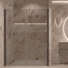 Alcove shower screen Hietakari Forma 322, Cocoa frame, grey tinted glass Alcove shower screen Hietakari Forma 322, Cocoa frame, grey tinted glass