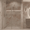 Alcove shower screen Hietakari Forma 322, Sand frame, super bright glass Alcove shower screen Hietakari Forma 322, Sand frame, super bright glass