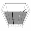 Alcove shower screen Hietakari Forma 323, hinged door + hinged door with fixed part – 3