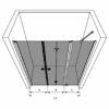 Alcove shower screen Hietakari Forma 324, hinged door + folding door with fixed part – 3