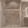 Alcove shower screen Hietakari Forma 325, aluminium frame, super bright glass
