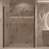 Alcove shower screen Hietakari Forma 325, Cocoa frame, bronze tinted glass