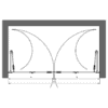 Alcove shower screen Hietakari Forma 325, folding door + folding door – 2