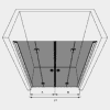 Alcove shower screen Hietakari Forma 325, folding door + folding door – 3