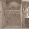 Alcove shower screen Hietakari Forma 325, aluminium frame, clear glass