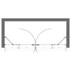 Alcove shower screen Hietakari Forma 328, hinged door with fixed part + hinged door with fixed part – view 2 Alcove shower screen Hietakari Forma 328, hinged door with fixed part + hinged door with fixed part – 2