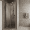 Alcove shower screen Hietakari Forma 462, aluminium frame, reeded glass Alcove shower screen Hietakari Forma 462, aluminium frame, reeded glass