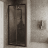 Alcove shower screen Hietakari Forma 462, Cocoa frame, clear glass Alcove shower screen Hietakari Forma 462, Cocoa frame, clear glass
