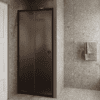 Alcove shower screen Hietakari Forma 462, Cocoa frame, brown satin glass Alcove shower screen Hietakari Forma 462, Cocoa frame, brown satin glass