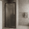 Alcove shower screen Hietakari Forma 462, Cocoa frame, satin frosted glass Alcove shower screen Hietakari Forma 462, Cocoa frame, satin frosted glass