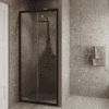 Alcove shower screen Hietakari Forma 462, Cocoa frame, super bright glass Alcove shower screen Hietakari Forma 462, Cocoa frame, super bright glass