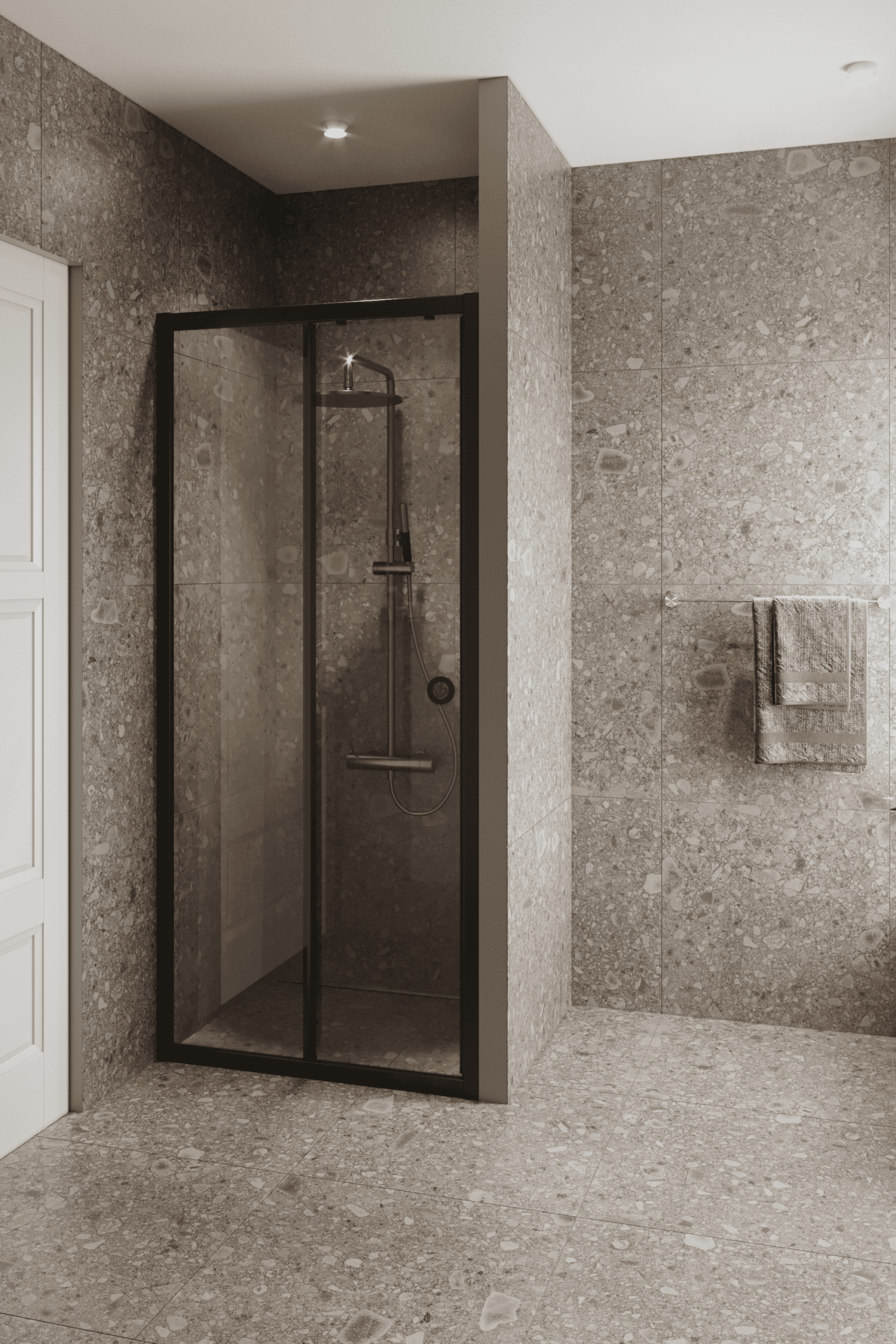 Alcove shower screen Hietakari Forma 462, fixed wall + sliding door – 5