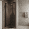Alcove shower screen Hietakari Forma 462, black frame, bronze tinted glass Alcove shower screen Hietakari Forma 462, black frame, bronze tinted glass