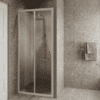 Alcove shower screen Hietakari Forma 462, white frame, reeded glass Alcove shower screen Hietakari Forma 462, white frame, reeded glass