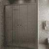 Alcove shower screen Hietakari Forma 464, aluminium frame, Chinchilla patterned glass Alcove shower screen Hietakari Forma 464, aluminium frame, Chinchilla patterned glass