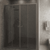 Alcove shower screen Hietakari Forma 464, aluminium frame, grey tinted glass Alcove shower screen Hietakari Forma 464, aluminium frame, grey tinted glass