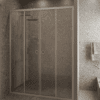 Alcove shower screen Hietakari Forma 464, fixed wall + fixed wall + sliding door + sliding door – view 6 Alcove shower screen Hietakari Forma 464, fixed wall + fixed wall + sliding door + sliding door – 6
