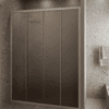 Alcove shower screen Hietakari Forma 464, Sand frame, brown satin glass Alcove shower screen Hietakari Forma 464, Sand frame, brown satin glass