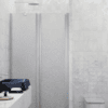 Alcove shower screen Hietakari Infinia 237, aluminium frame, Chinchilla patterned glass Alcove shower screen Hietakari Infinia 237, aluminium frame, Chinchilla patterned glass