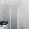 Alcove shower screen Hietakari Infinia 237, white frame, satin frosted glass Alcove shower screen Hietakari Infinia 237, white frame, satin frosted glass
